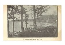 A pretty nook in Shoal Lake Manitoba - View through the trees of a- Old Photo picture