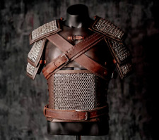 Halloween The Witcher Geralt of Rivia Costume Leather Chainmail Armor Belt picture