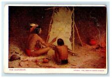 1905 The Historian Native American Teaching Kids Unposted Antique Postcard picture