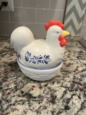 Pfaltzgraff Yorktowne Hen in basket container (B021) picture