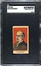 RARE 1924 W562 President William McKinley Strip Card - SGC Authentic - POP 2 picture