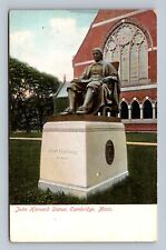 Cambridge Massachusetts Harvard University John Harvard Statue Postcard picture