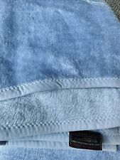 Vintage Biederlack Blanket Blue 75”x56”Throw Bed picture