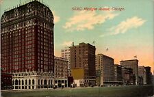Vintage Postcard, Michigan Ave, Chicago, IL, picture