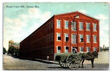 Natchez Mississippi MS Rosalie Cotton Mill Horse Cotton Cart Postcard c.1909 picture