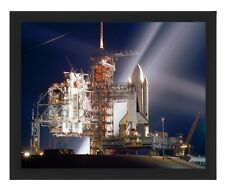 SPACE SHUTTLE COLUMBIA STS-1 AT NIGHT LAUNCH 1981 8X10 NASA FRAMED PHOTO picture