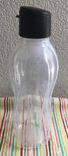 Tupperware Eco Water Bottle 32oz Sheer w/ Black Seal Eco Friendly New picture