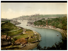 England. Yorkshire. Whitby. View from Larpool.  Vintage Photochrome by P.Z, Ph picture