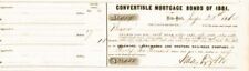 Moses Taylor signed Delaware, Lackawanna and Western Railroad Transfer Receipt - picture