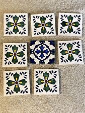 Vintage Mexican Clay Tile Lot 8 picture