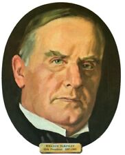 Vtg Classroom Decoration Die Cut US 25th President William McKinley 1897-1901 picture
