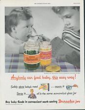 1948 Duraglas Jars Baby Food Spinach Apricots Comic Book Safe Vtg Print Ad SP14 picture