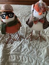 Pair Of Very Dapper Autumn Dressy Chicks @ 7 Inches Tall So Cute And Eyecatching picture