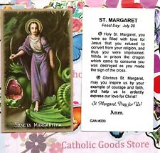 Prayer to Saint Margaret of Antioch - GAN - Paperstock Holy Card - picture