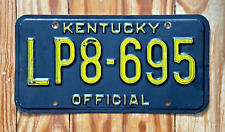 1979–1990 KENTUCKY OFFICIAL GOVERNMENT license plate – antique vintage auto tag picture