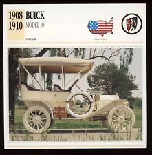 1908 - 1910 Buick Model 10  Classic Cars Card picture