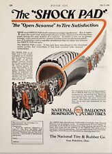 1926 Print Ad National Remington Shock Pad Balloon Cord Tires East Palestine,OH picture