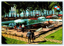 1979 Hotel Villas Del Mar Swimming Pool San Pedro De Macorix Dominicana Postcard picture