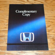 Original 1992 Honda Complimentary Copy Sales Brochure 92 Prelude Civic picture
