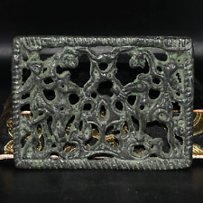 Ancient Eastern Bronze Buckle Ornament with Decorated Pattern in good Condition picture