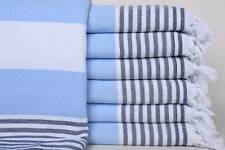Turkish Towel Beach, Green-Blue Towel, 36x67 Inches, Striped,Terry Towel picture