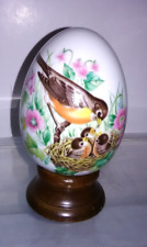 Porcelain Robin Egg Every Spring Brings A New Beginning Vintage Avon use wear picture