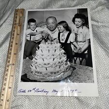 Vintage 1948 Photo of Wrestler Bill Lewis (Died 1961) 50th Birthday with Family picture