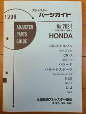 Cr-X Nsx Logo Etc. Parts Guide 1998 Honda Preservation Ver 1 3N picture