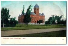 c1910's County High School Building Exterior Independence Kansas KS Postcard picture