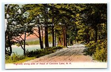 Highway Along Side of Head of Canobie Lake NH New Hampshire Postcard 1908 A4 picture