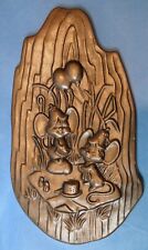 Vintage 1976 Arnels Mouse Picnic Outdoor Party Ceramic Wall Hanging Decor picture