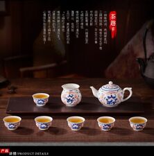 8pc Jingdezhen Hand-painted Ceramic Kung Fu Tea Set Set picture