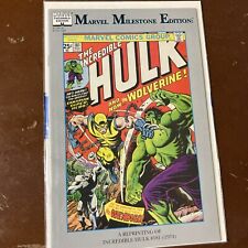 Incredible Hulk Comic Book 181 Marvel Milestone 1999 Wolverine 1st App Reprint picture