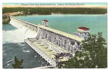 Lake of the Ozarks Missouri c1950's Bagnell Dam, power house, Osage River picture