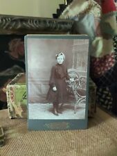 Vintage 1800s Cabinet Card Antique Photo Family Portrait Young Girl picture