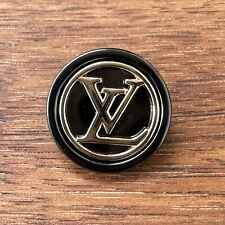 1 Louis Vuitton Shank Button, 22mm, Black & Gold Designer Button picture