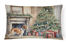 English Foxhound Christmas Canvas Fabric Decorative Pillow DAC2652PW1216 picture