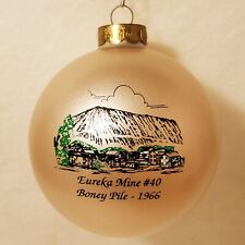 vtg 1993 Eureka Mine Scalp Level PA Christmas Ornament Johnstown Cambria County picture