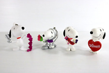 Vintage Peanuts Snoopy Lot of 4 Figures Valentine's Love Hearts Cupid Knight picture