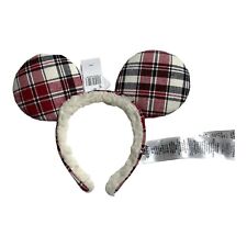 2022 Disney Parks Holiday Plaid Minnie Ear Headband picture