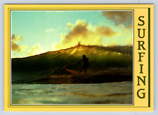 Vintage Postcard Maui Surfing Olowalu Hawaii picture