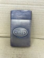 Case Holder for Matches Small Items Jeep Tag Vintage Looking  Antiqued Brass picture