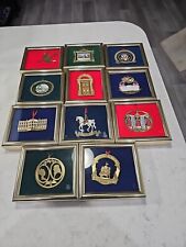 Lot Of 11 Whitehouse Historical Association Christmas Ornaments Nielsen Frames picture