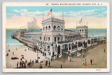 Young's Million Dollar Pier Atlantic City New Jersey NJ c1920s Postcard picture