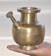 Old Brass Big Solid Heavy Handcrafted Unique Shape Water Pot With Nozzle picture