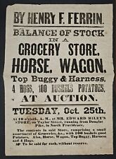 Rare Antique American North Providence Rhode Island Auction Of Riley's Grocery picture