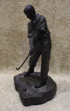 Man Golfing Golf Bronze Figure Figurine - 8