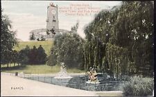 CENTRAL FALLS, RI. C.1913 PC.(N37)~VIEW OF JENCKES PARK, COGSWELL MEMORIAL, POND picture