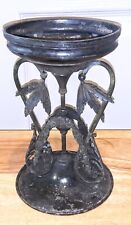 Antique MERIDEN SILVERPLATE NEOCLASSICAL Centerpiece Compote Candle Holder picture