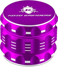 Kozo Grinders Best Herb Grinder Large 4 Piece, 2.5in Black Anodized Aluminum picture